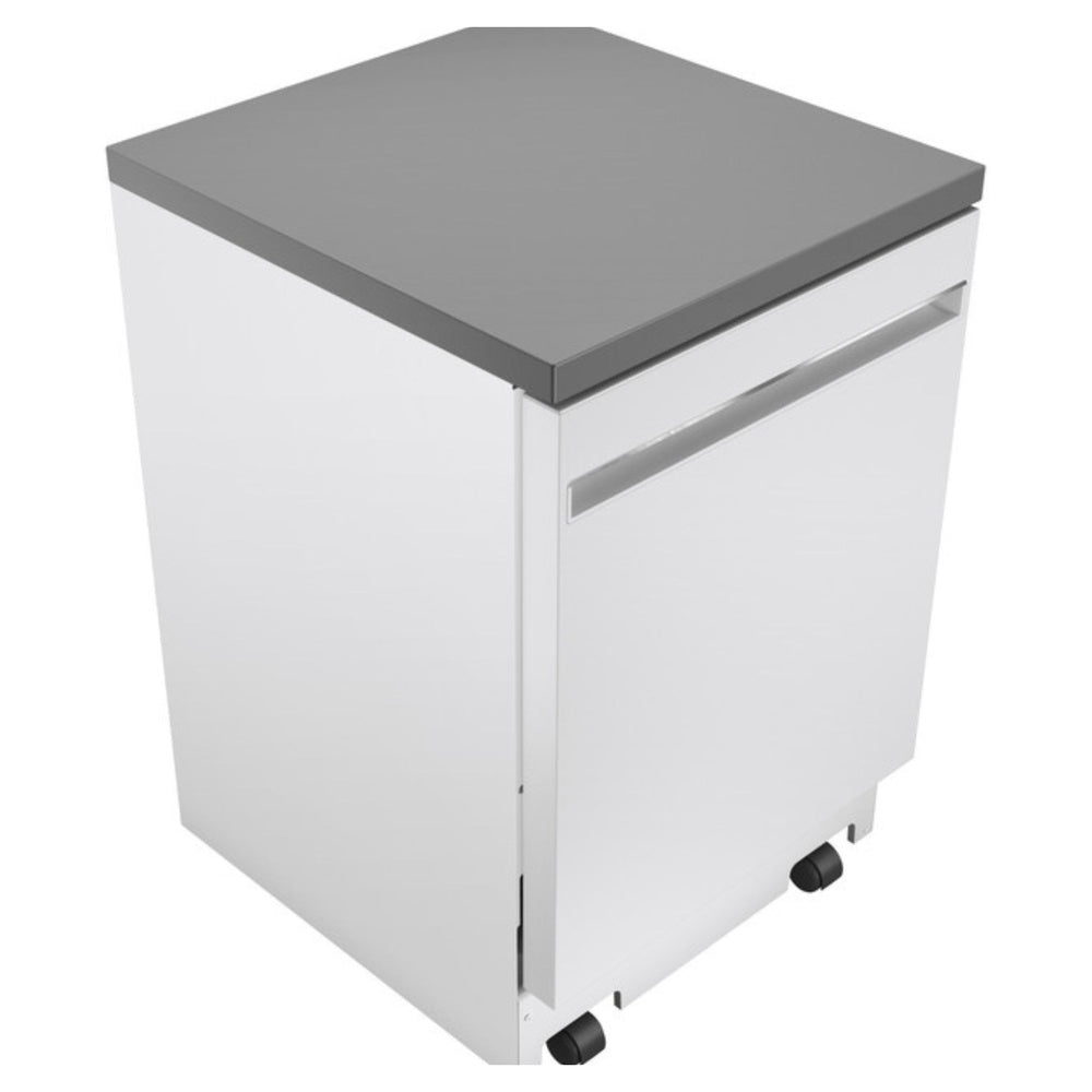 GE GE® ENERGY STAR® 24" Stainless Steel Interior Portable Dishwasher with Sanitize 