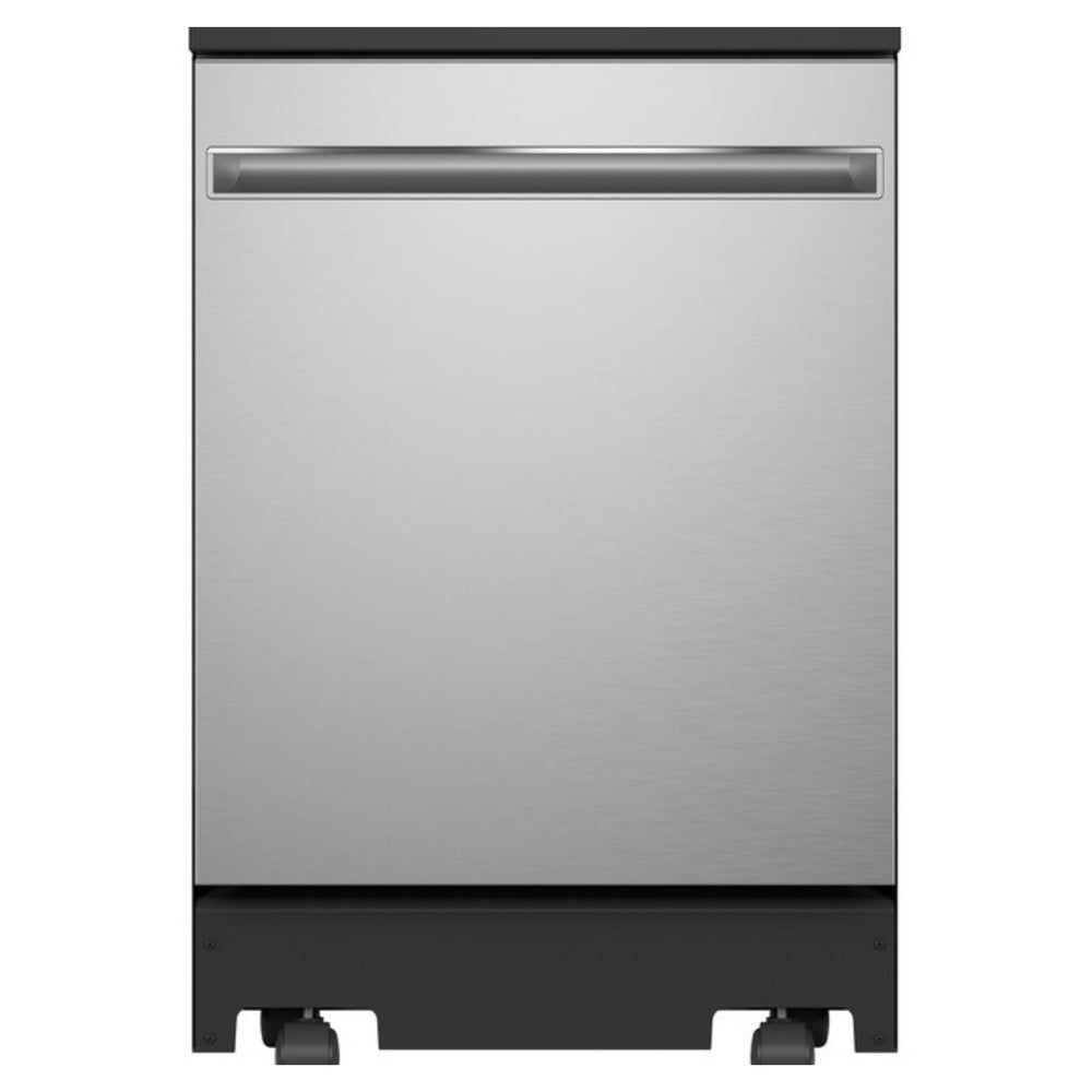 GE GE® ENERGY STAR® 24" Stainless Steel Interior Portable Dishwasher with Sanitize 