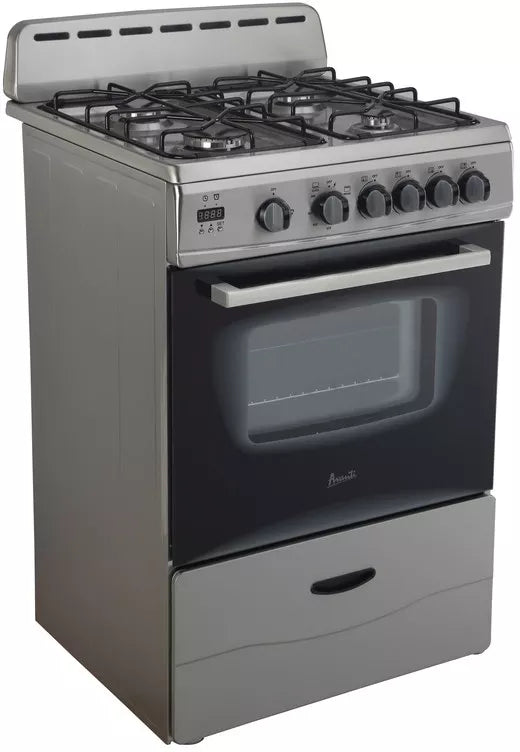 Avanti Avanti 24" Compact Gas Range Oven - Stainless Steel