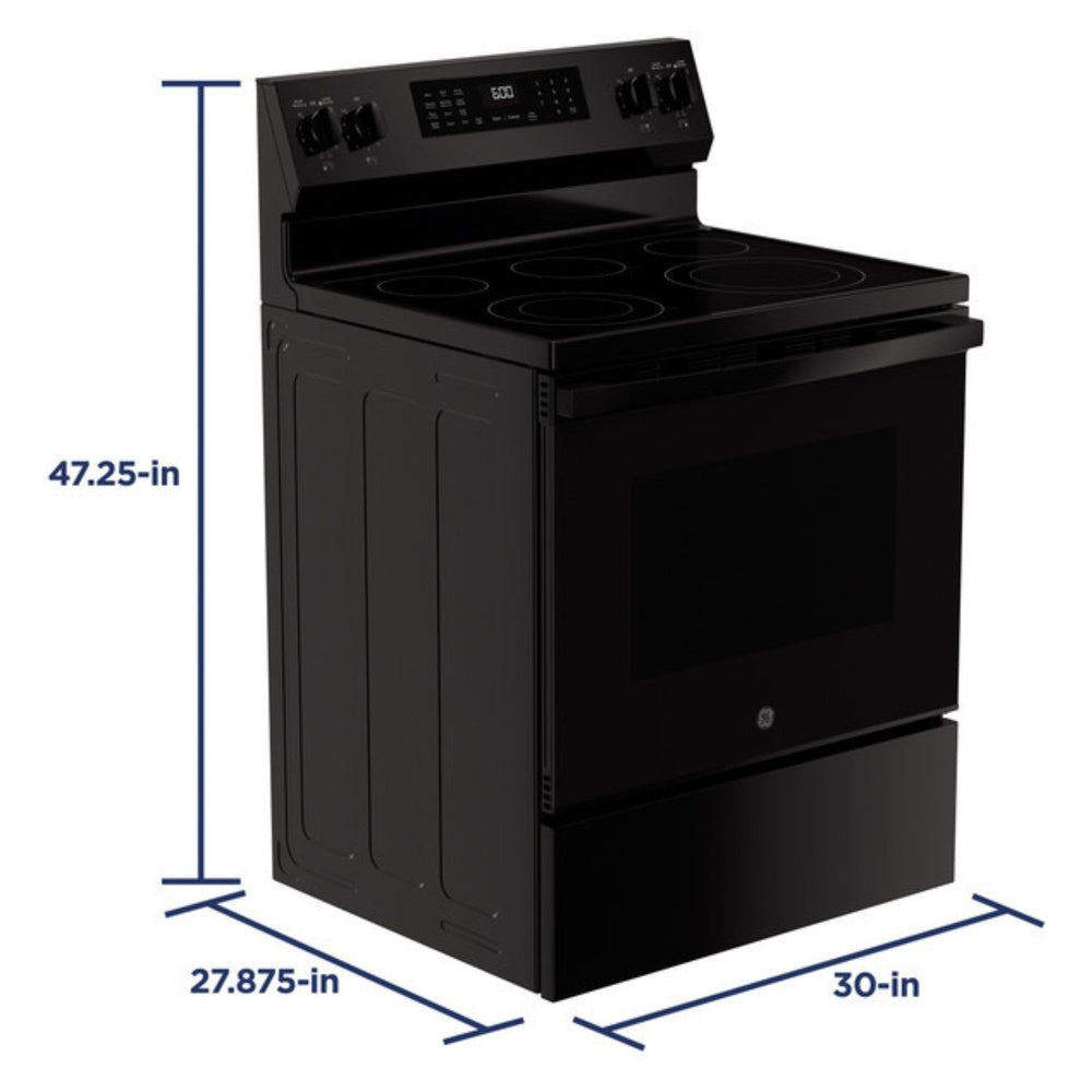 GE GE® ENERGY STAR® 30" Free-Standing Electric Convection Range with No Preheat Air