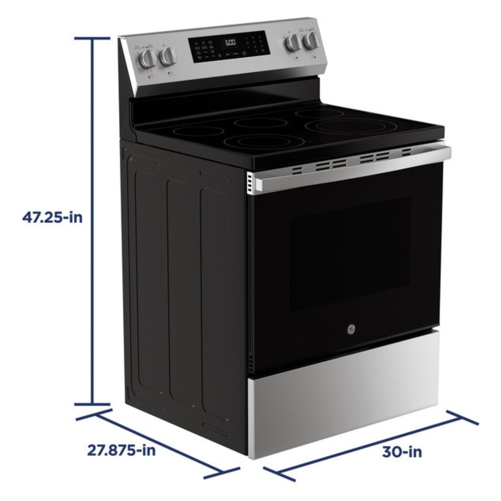 GE GE® ENERGY STAR® 30" Free-Standing Electric Convection Range with No Preheat Air