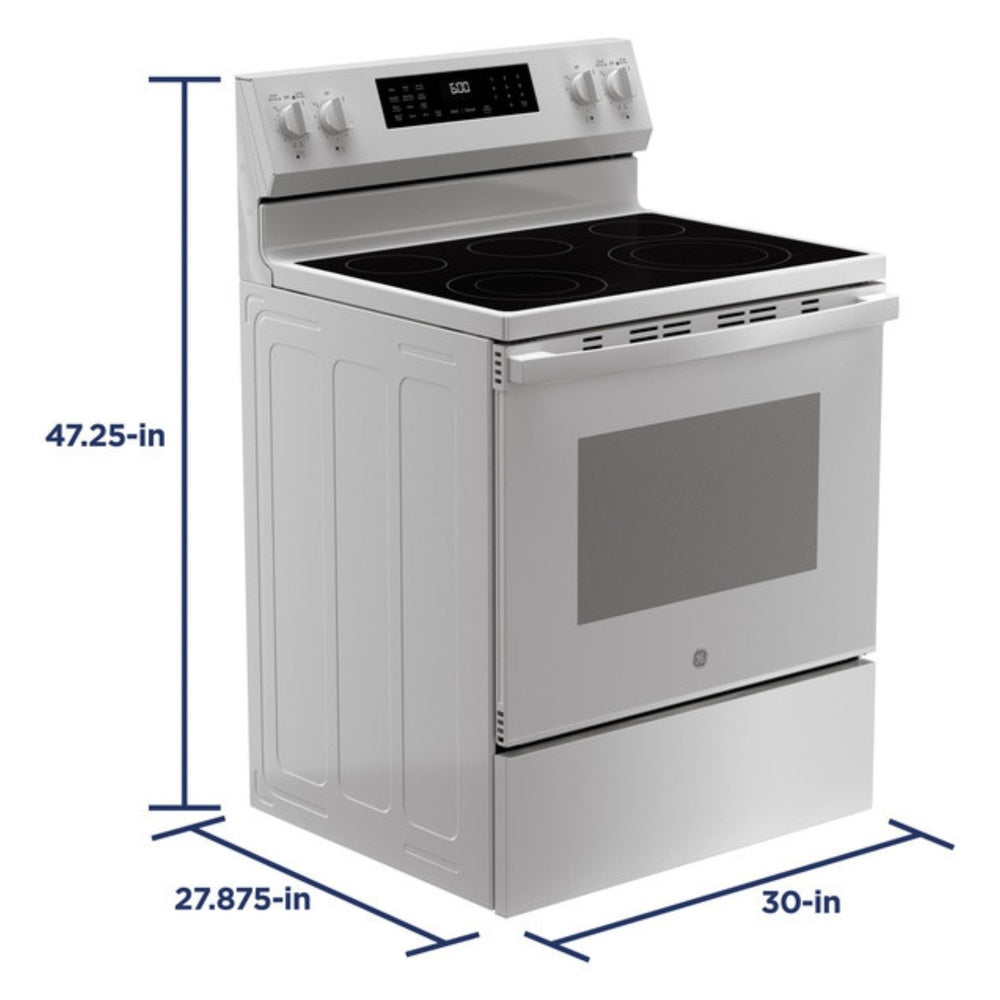 GE GE® ENERGY STAR® 30" Free-Standing Electric Convection Range with No Preheat Air