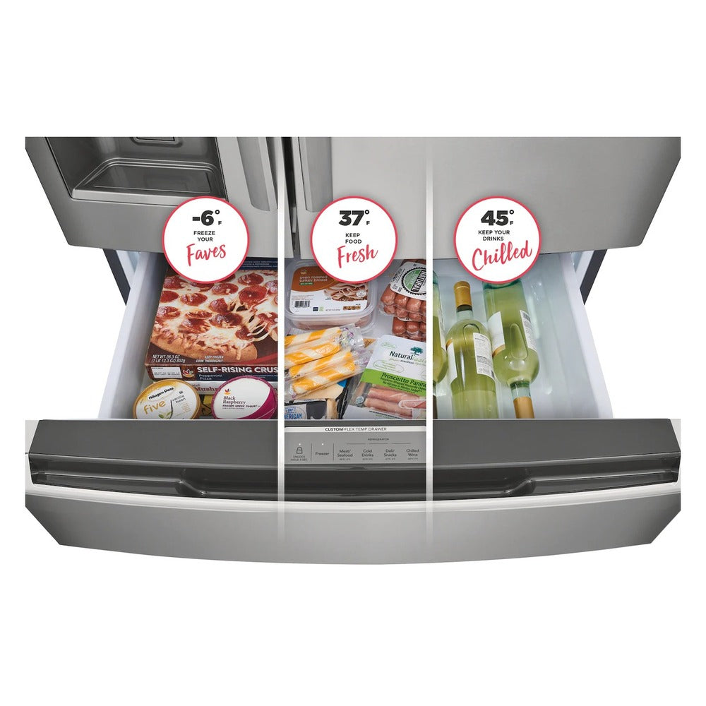 Frigidaire Gallery 22 Cu. Ft. Counter-Depth 4-Door French Door Refrigerator