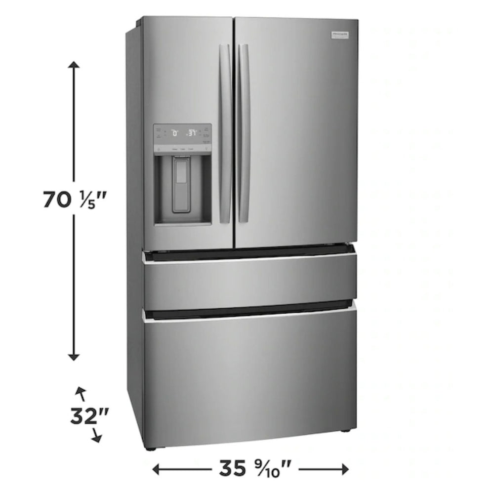 Frigidaire Gallery 22 Cu. Ft. Counter-Depth 4-Door French Door Refrigerator