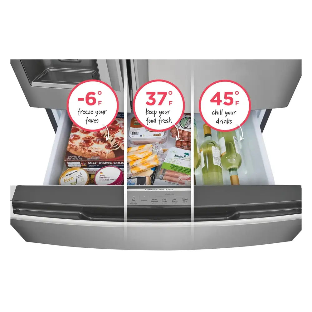 Frigidaire Gallery 22 Cu. Ft. Counter-Depth 4-Door French Door Refrigerator