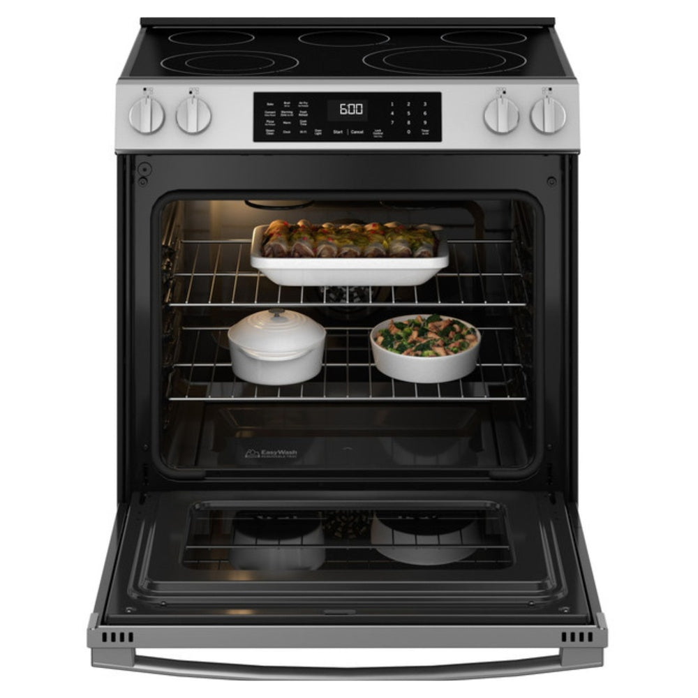 GE GE® ENERGY STAR® 30" Slide-In Electric Convection Range with No Preheat Air Fry 