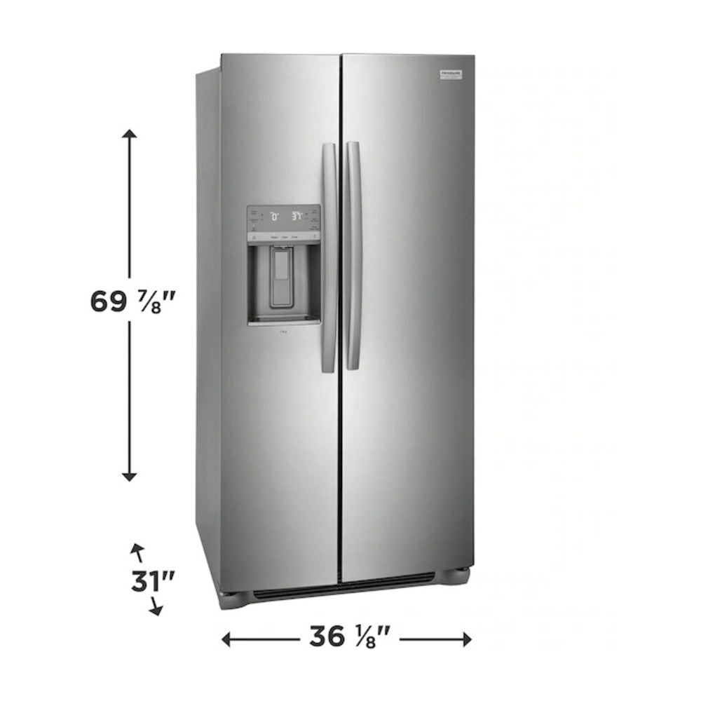 Frigidaire Gallery 22 Cu. Ft. 36" Counter Depth Side by Side Refrigerator