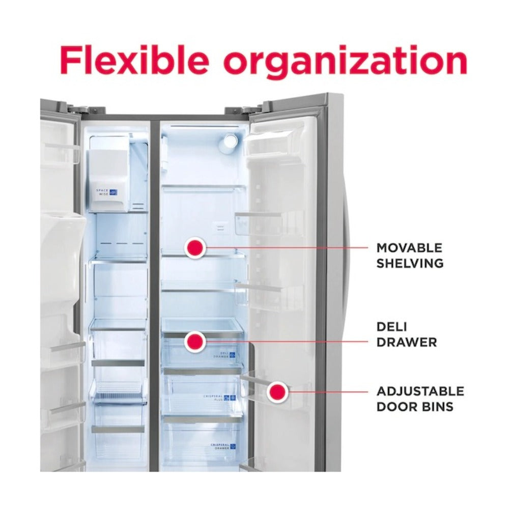 Frigidaire Gallery 22 Cu. Ft. 33" Standard Depth Side by Side Refrigerator