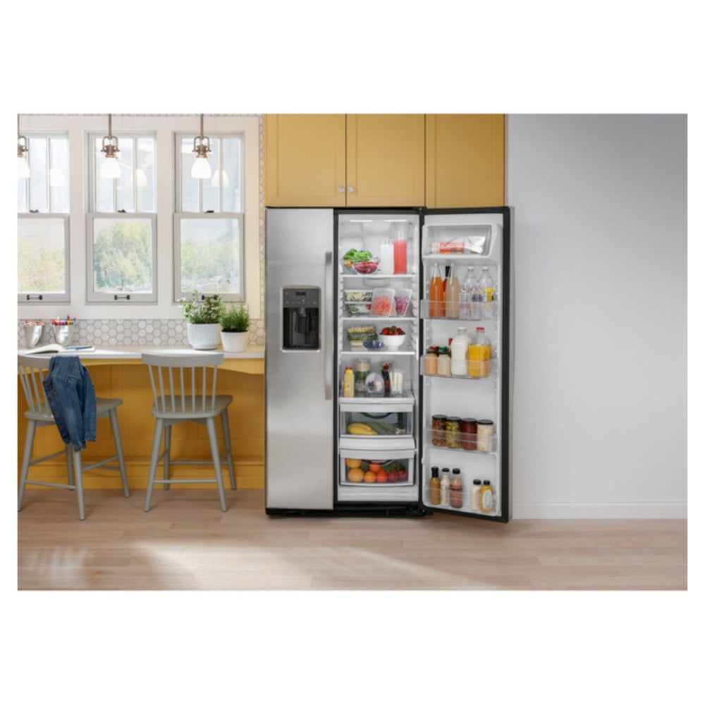GE GE 23.0 Cu. Ft. Side-By-Side Refrigerator