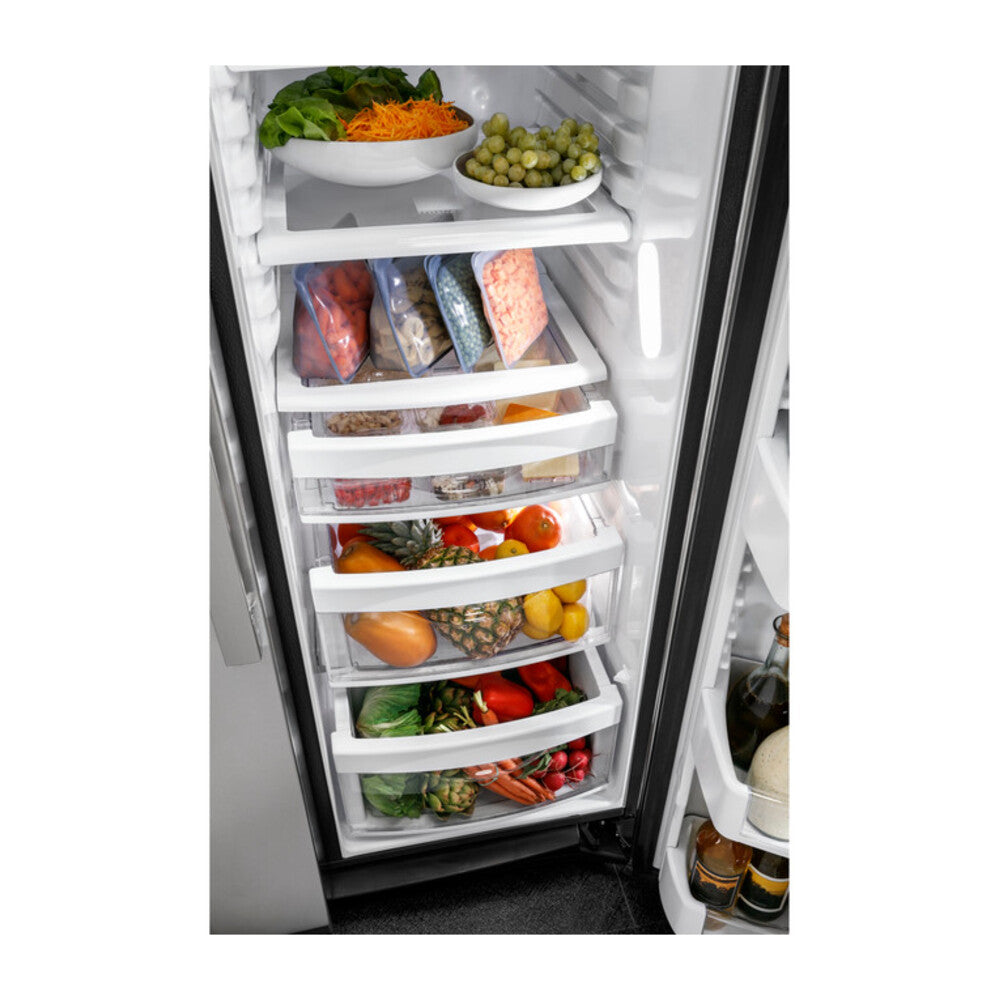 GE GE 25.1 Cu. Ft. Fingerprint Resistant Side-By-Side Refrigerator
