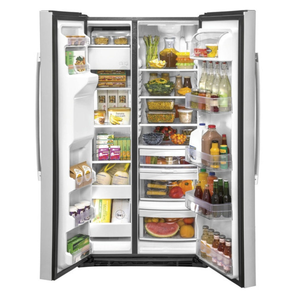 GE GE 25.1 Cu. Ft. Fingerprint Resistant Side-By-Side Refrigerator