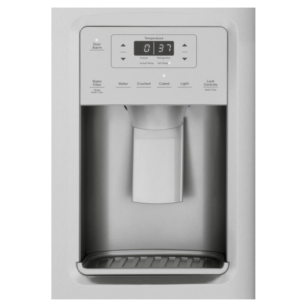 GE GE 25.1 Cu. Ft. Fingerprint Resistant Side-By-Side Refrigerator