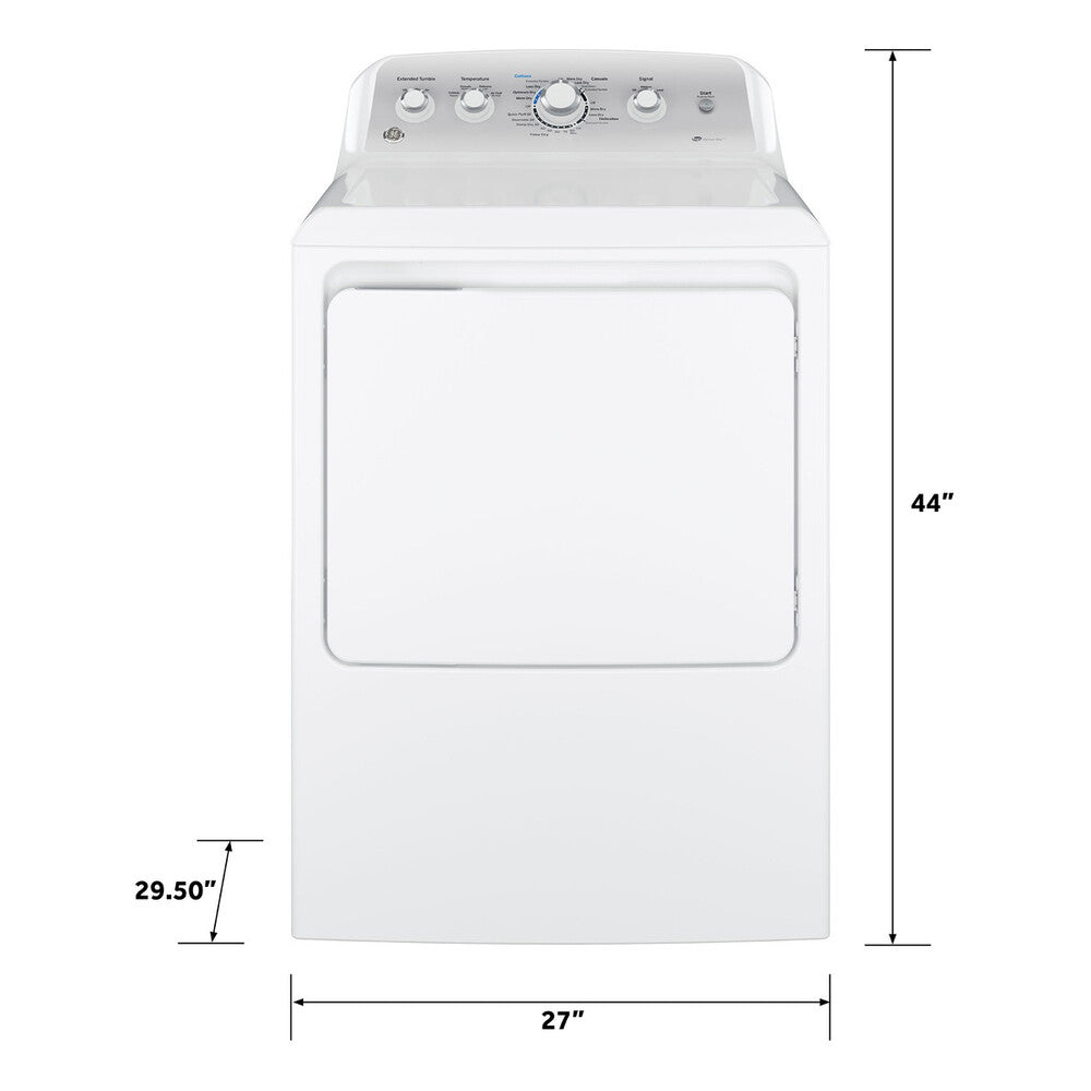 GE GE® 7.2 cu. ft. Capacity aluminized alloy drum Electric Dryer with Sensor Dry