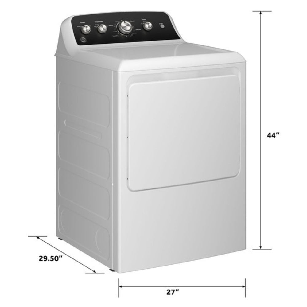 GE GE® 7.2 cu. ft. Capacity Electric Dryer with Up To 120 ft. Venting and Extended 