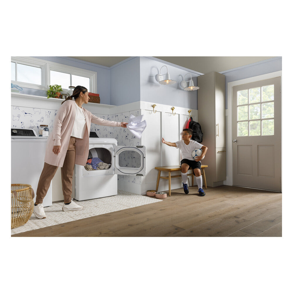 GE GE® 7.4 cu. ft. Capacity Electric Dryer with Up To 120 ft. Venting and Sensor Dr