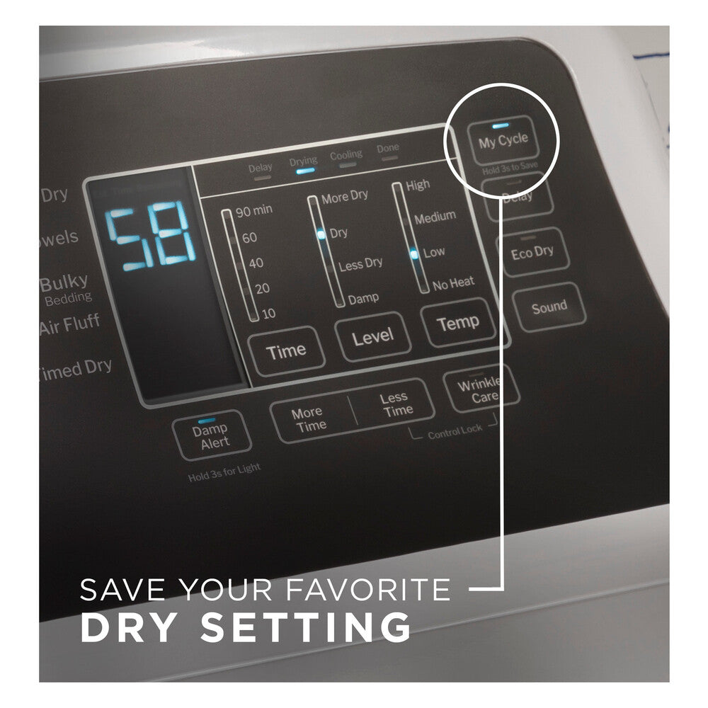 GE GE® 7.4 cu. ft. Capacity Gas Dryer with Up To 120 ft. Venting and Sensor Dry