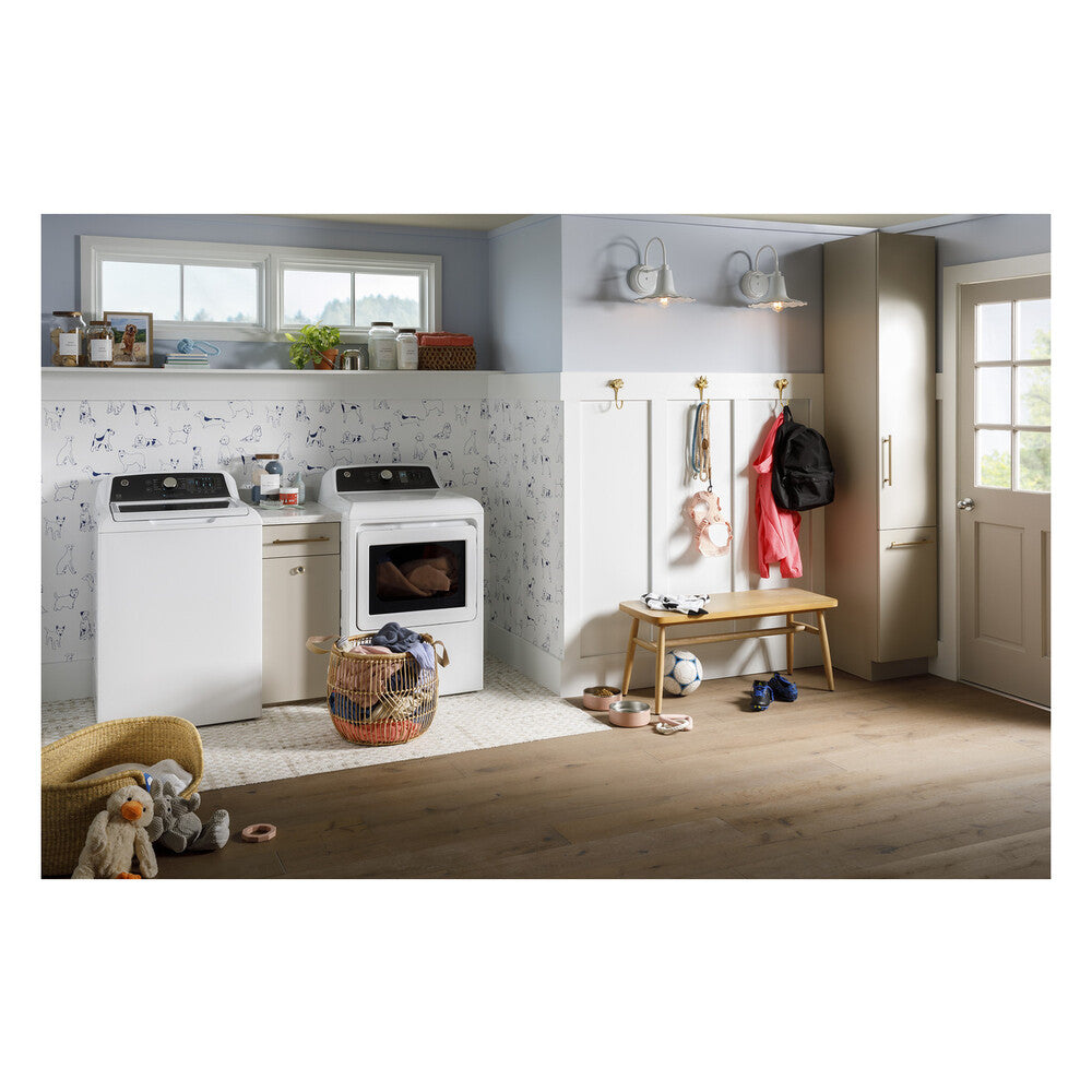 GE GE® 7.4 cu. ft. Capacity Gas Dryer with Up To 120 ft. Venting and Sensor Dry