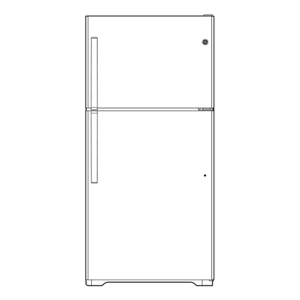 GE GE® ENERGY STAR® 17.5 Cu. Ft. Top-Freezer Refrigerator