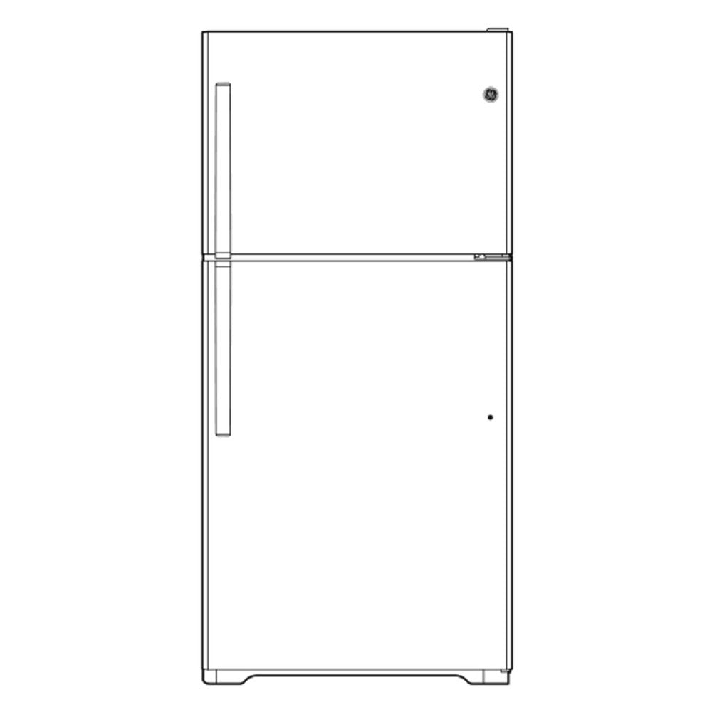 GE GE® 16.6 Cu. Ft. Top-Freezer Refrigerator