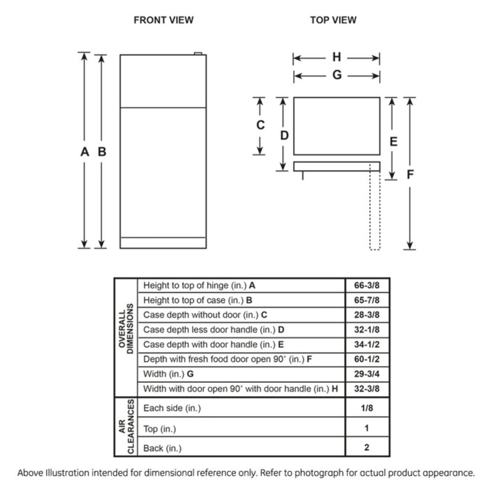 GE GE 19.2 Cu. Ft. Garage Ready Top-Freezer Refrigerator