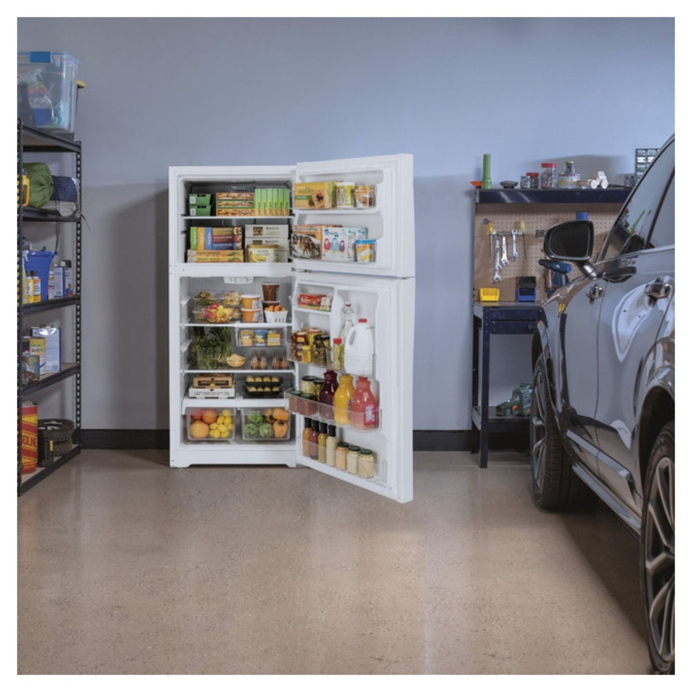 GE GE® 21.9 Cu. Ft. Garage Ready Top-Freezer Refrigerator