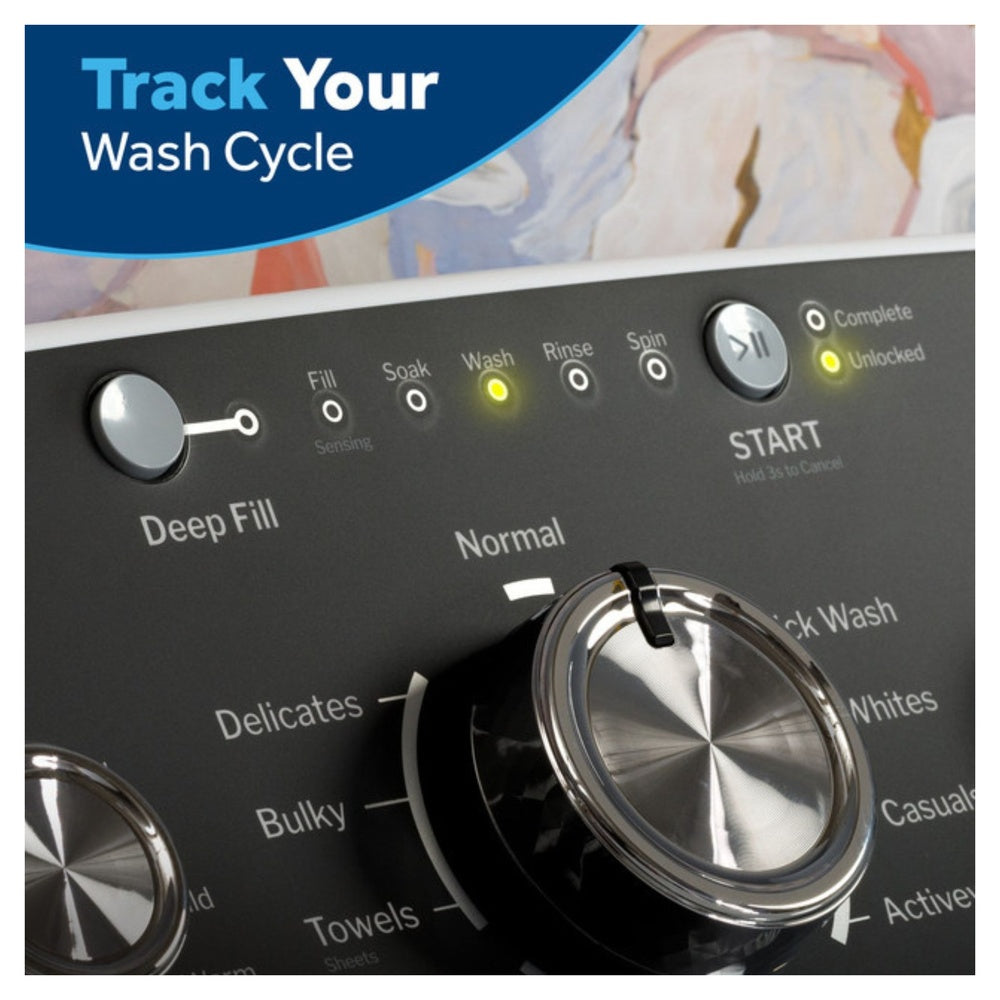 GE GE® 4.0 cu. ft. Capacity Washer with Stainless Steel Basket and Water Level Cont