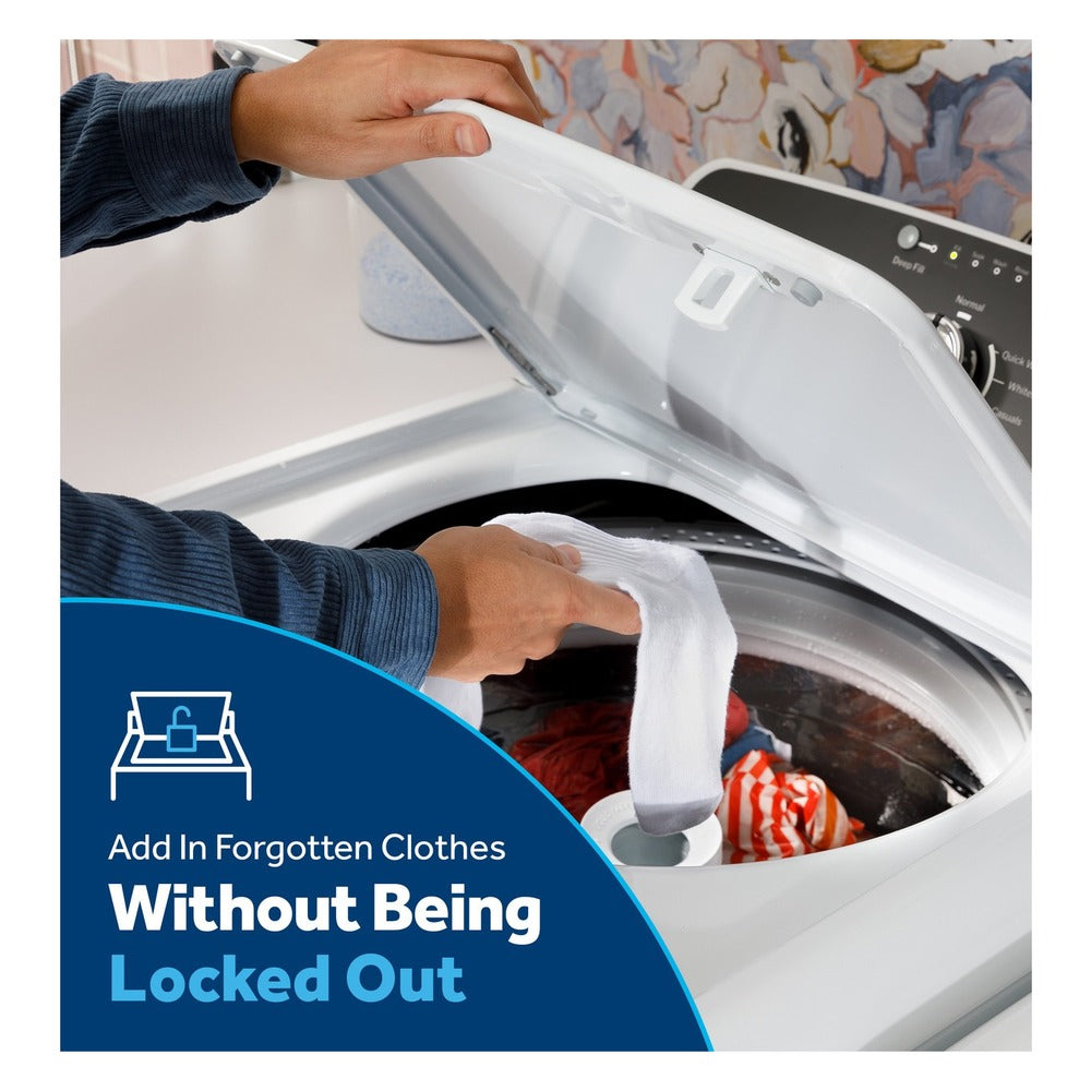 GE GE® 4.3 cu. ft. Capacity Washer with Stainless Steel Basket,Cold Plus and Water 