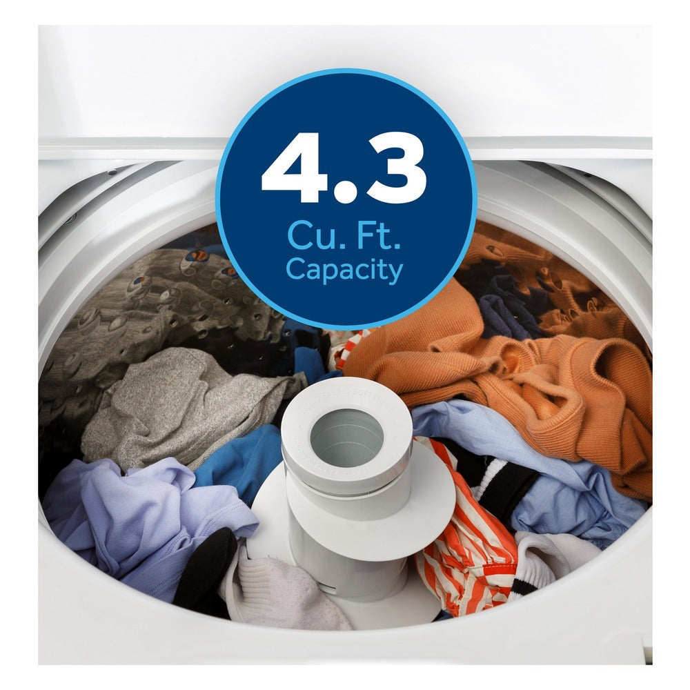 GE GE® 4.3 cu. ft. Capacity Washer with Stainless Steel Basket,Cold Plus and Water 
