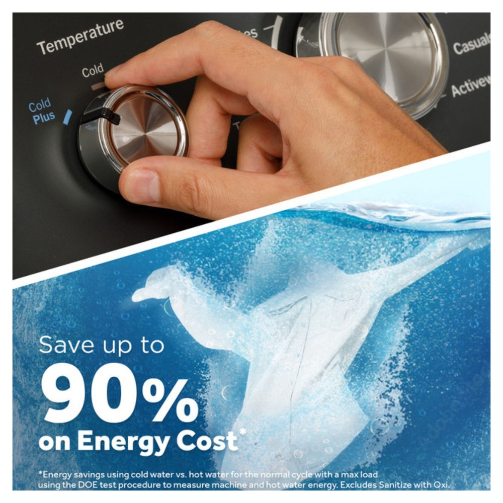 GE GE® 4.5 cu. ft. Capacity Washer with Stainless Steel Basket, Cold Plus and Wash 