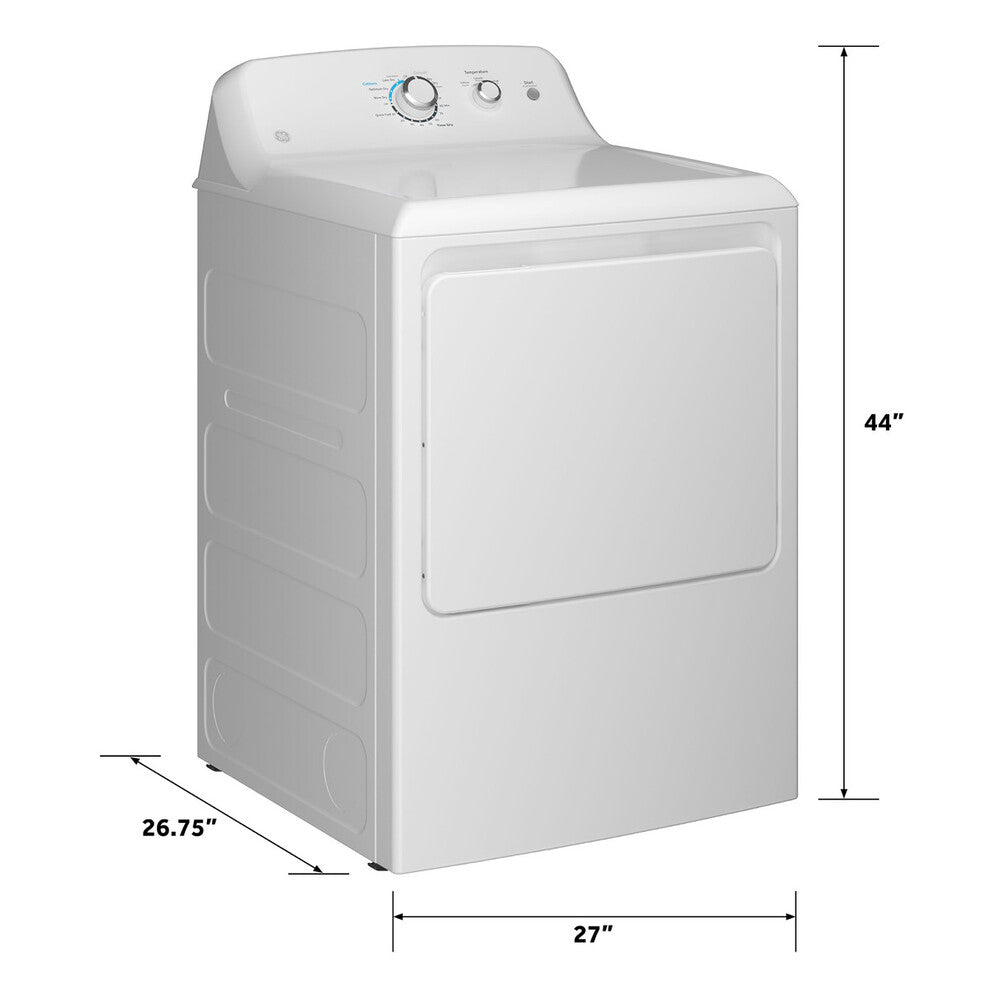 GE GE 6.2 cu. ft. Capacity Electric Dryer with Up To 120 ft. Venting and Shallow De