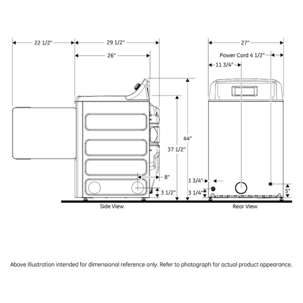 GE GE 6.2 cu. ft. Capacity Gas Dryer with Up To 120 ft. Venting and 5-yr Limited Wa