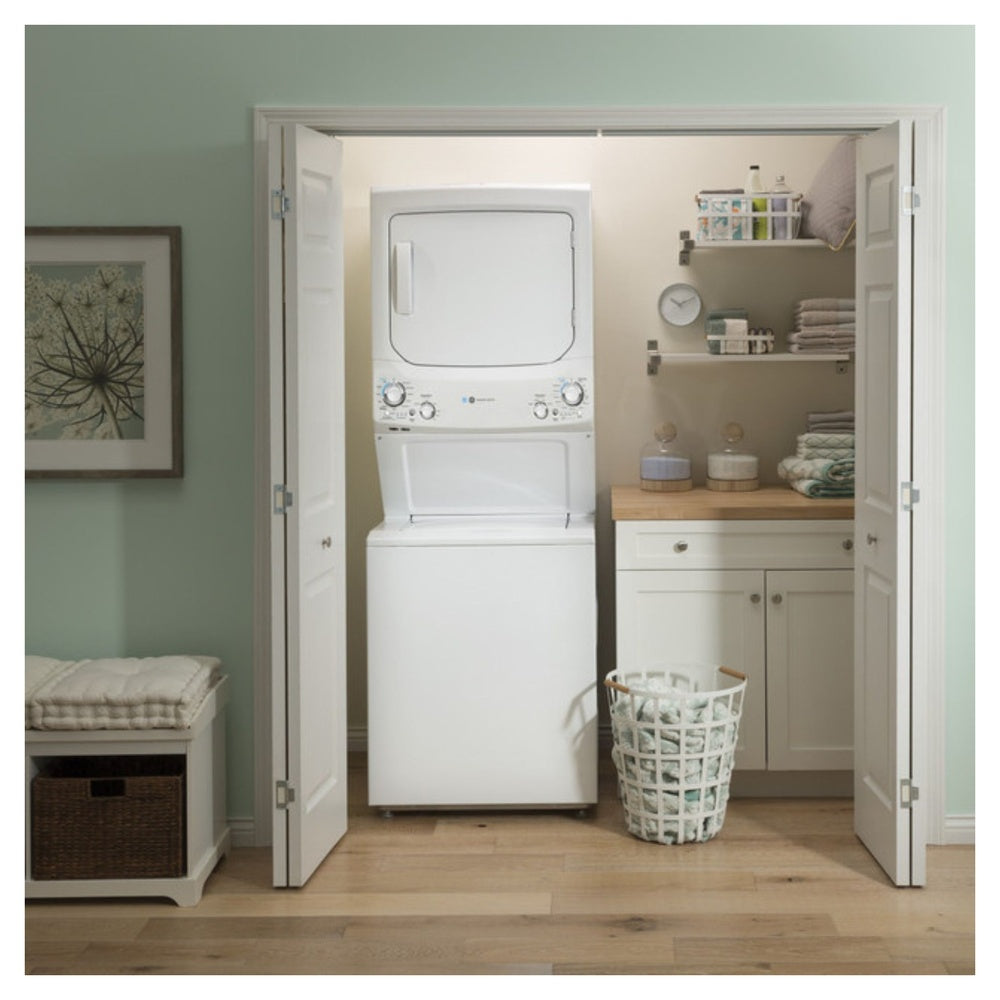 GE GE Unitized Spacemaker® ENERGY STAR® 3.9 cu. ft. Capacity Washer with Stainless 