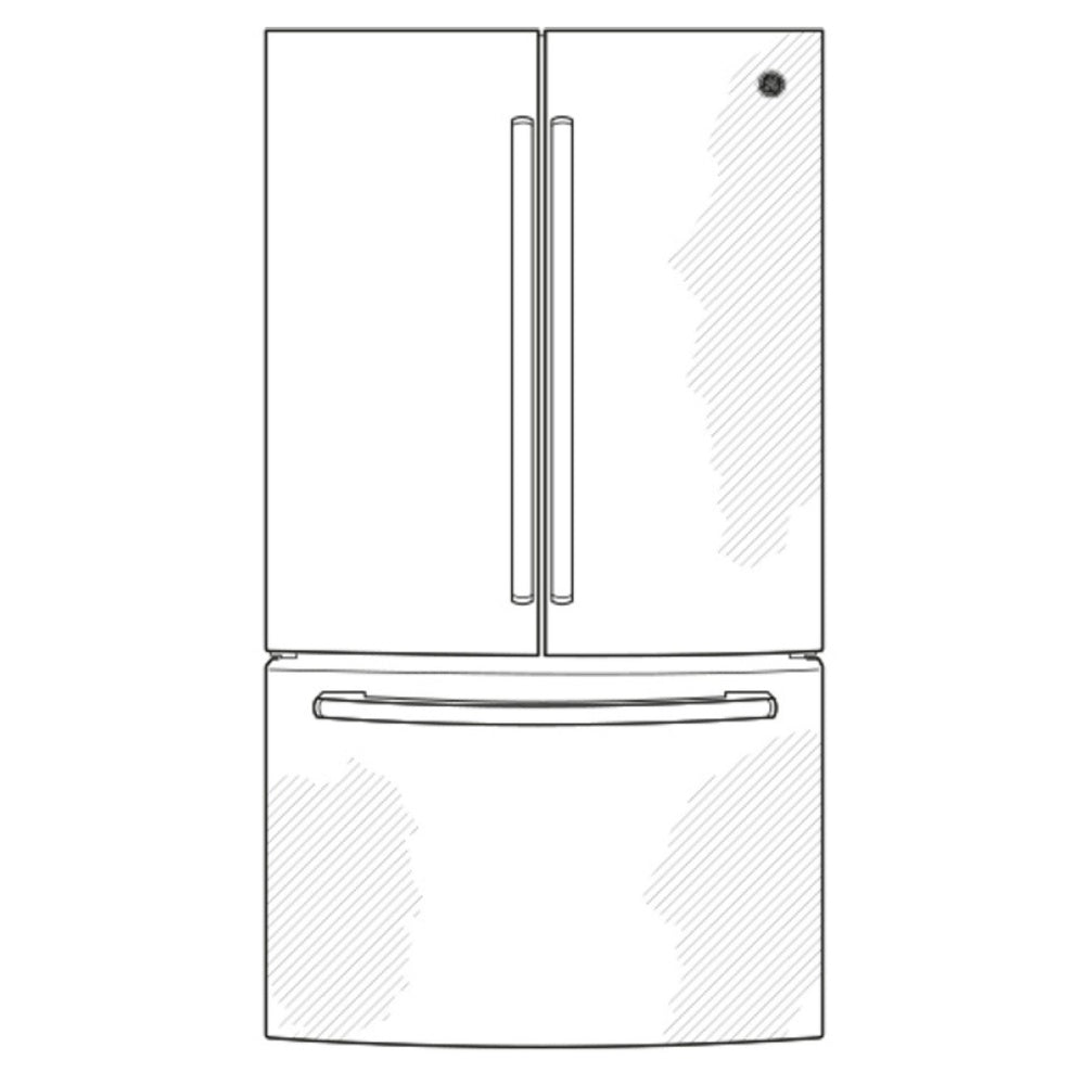 GE GE® ENERGY STAR® 18.6 Cu. Ft. Counter-Depth French-Door Refrigerator