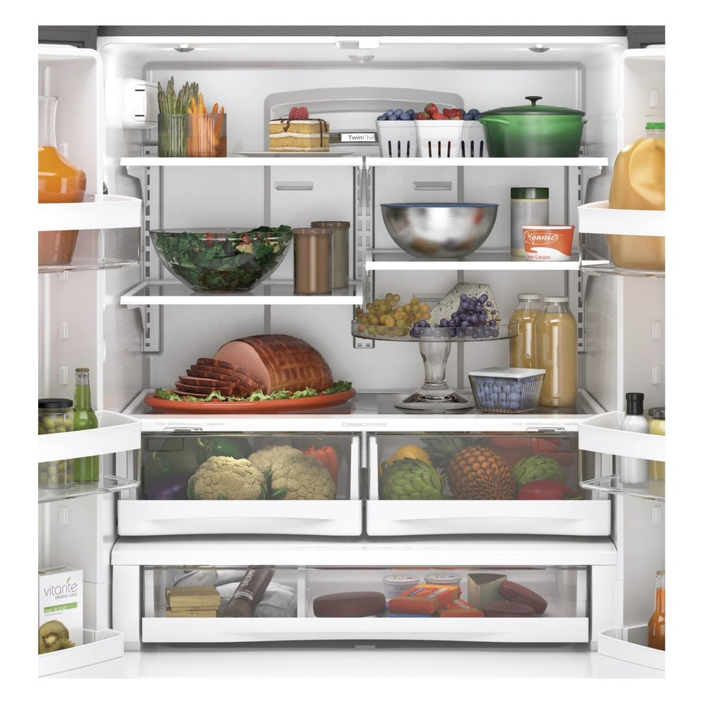 GE GE® ENERGY STAR® 23.1 Cu. Ft. Counter-Depth Fingerprint Resistant French-Door Re