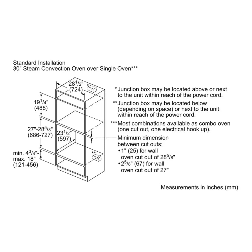 Bosch 800 Series, Built-in oven, 30'', Stainless steel