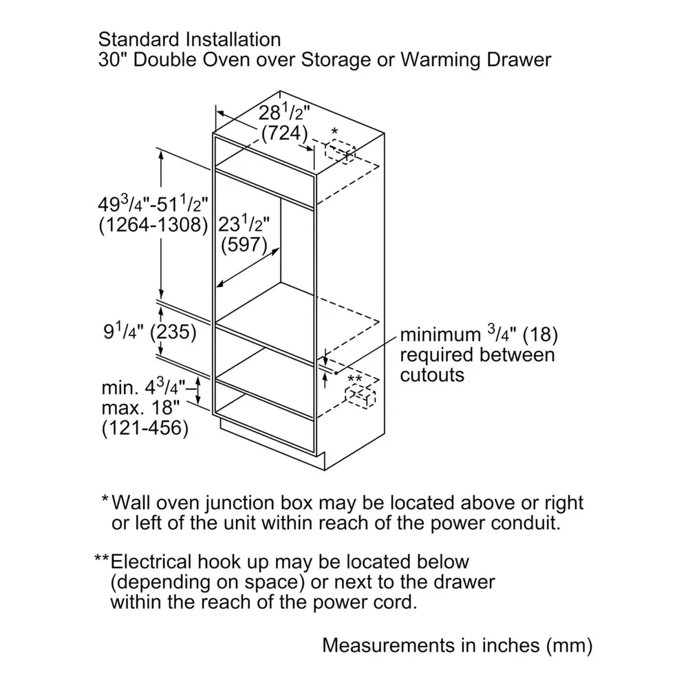 Bosch 800 Series, Built-in double oven, 30''