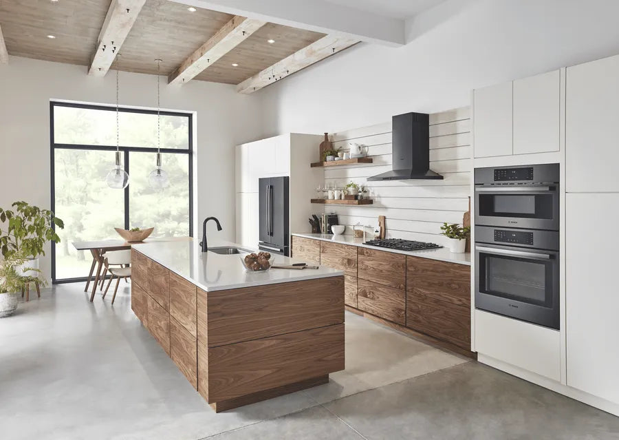 Bosch 800 Series, wall-mounted cooker hood, 30'', Black stainless steel