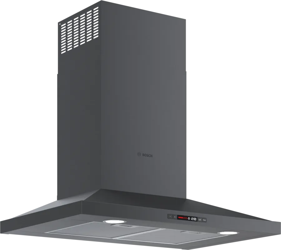 Bosch 800 Series, wall-mounted cooker hood, 30'', Black stainless steel