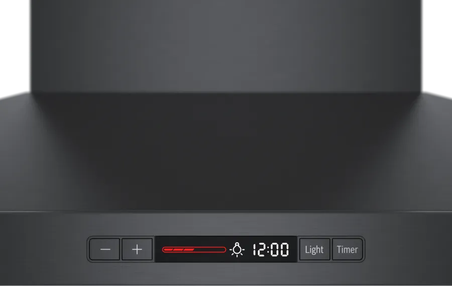 Bosch 800 Series, wall-mounted cooker hood, 30'', Black stainless steel