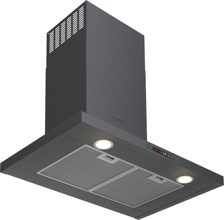 Bosch 800 Series, wall-mounted cooker hood, 30'', Black stainless steel