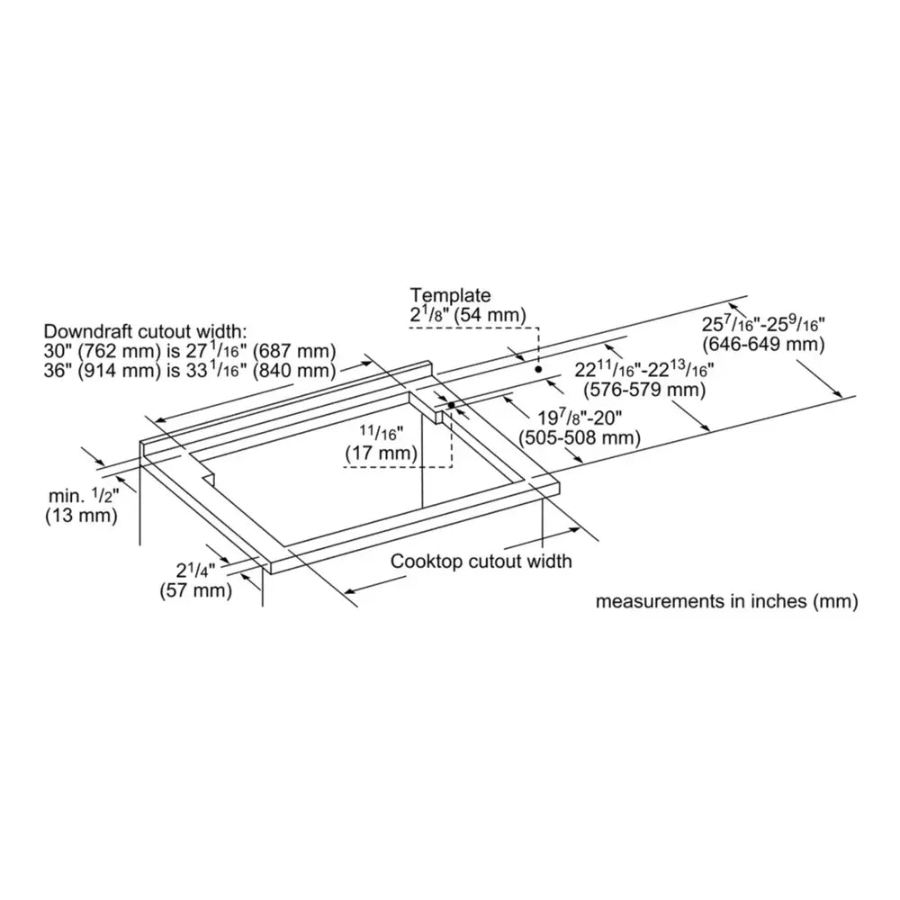 Bosch 800 Series, downdraft hood, 30'', Stainless steel