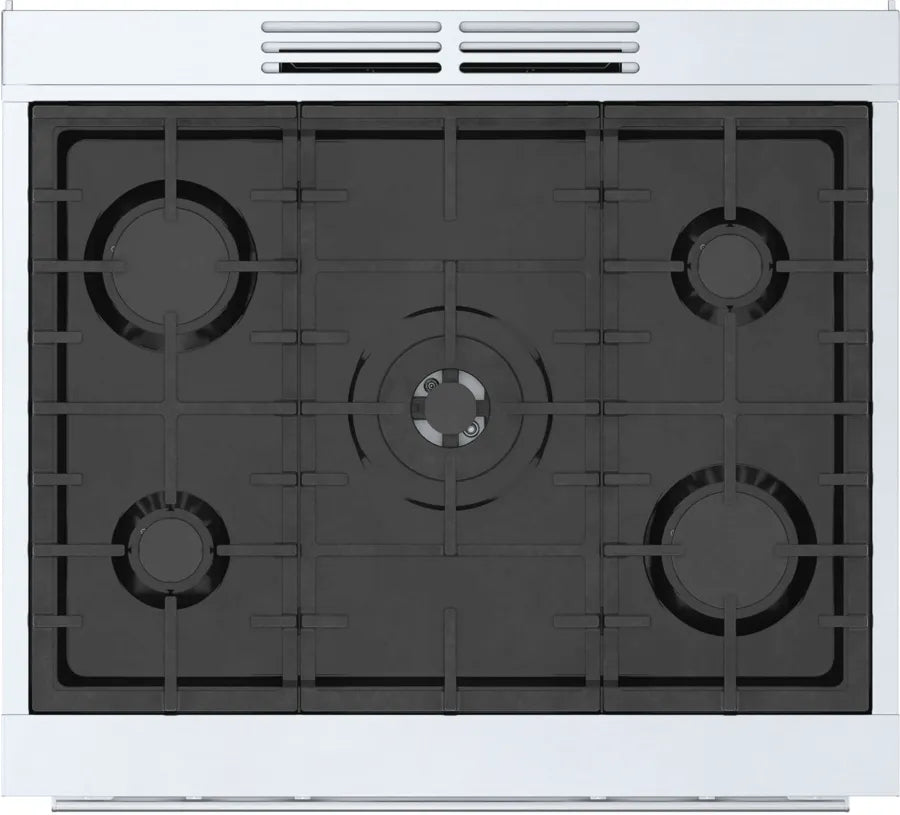 Bosch 800 Series, Dual fuel freestanding range, 30'', Stainless steel