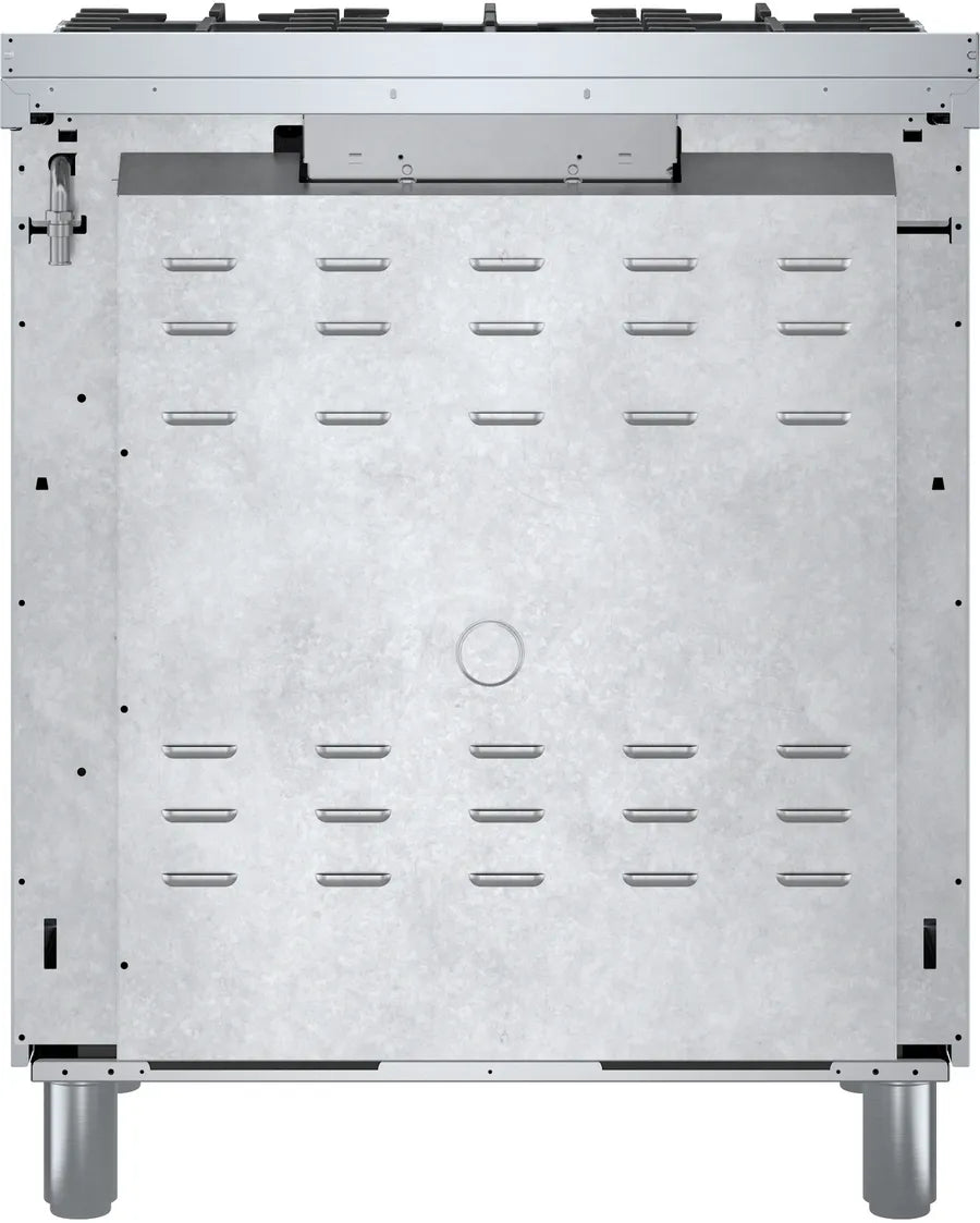 Bosch 800 Series, Dual fuel freestanding range, 30'', Stainless steel