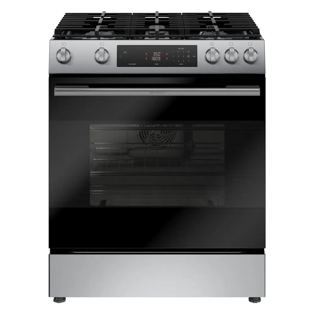 Bosch 100 Series, Freestanding gas cooker, Stainless steel