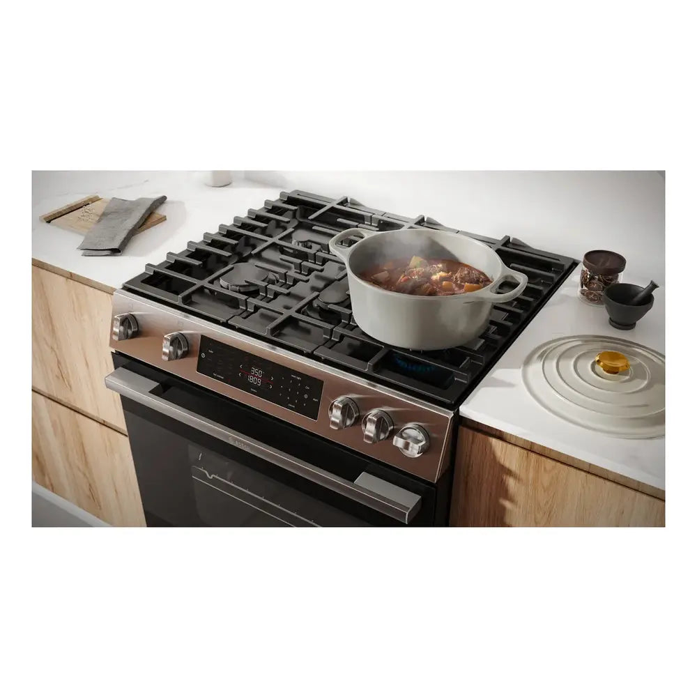 Bosch 100 Series, Freestanding gas cooker, Stainless steel