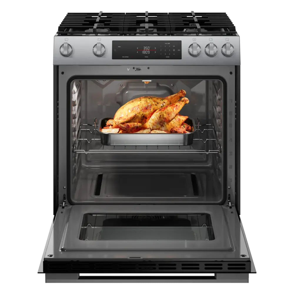 Bosch 100 Series, Freestanding gas cooker, Stainless steel