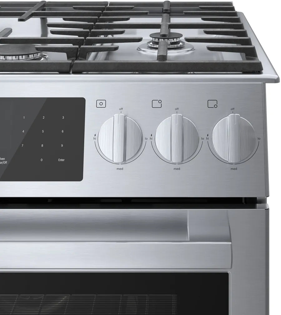 Bosch 800 Series, Gas slide-in range, 30'', Stainless steel