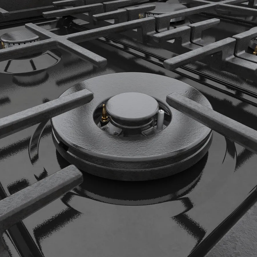 Bosch 800 Series, Gas freestanding range, 36'', Black stainless steel