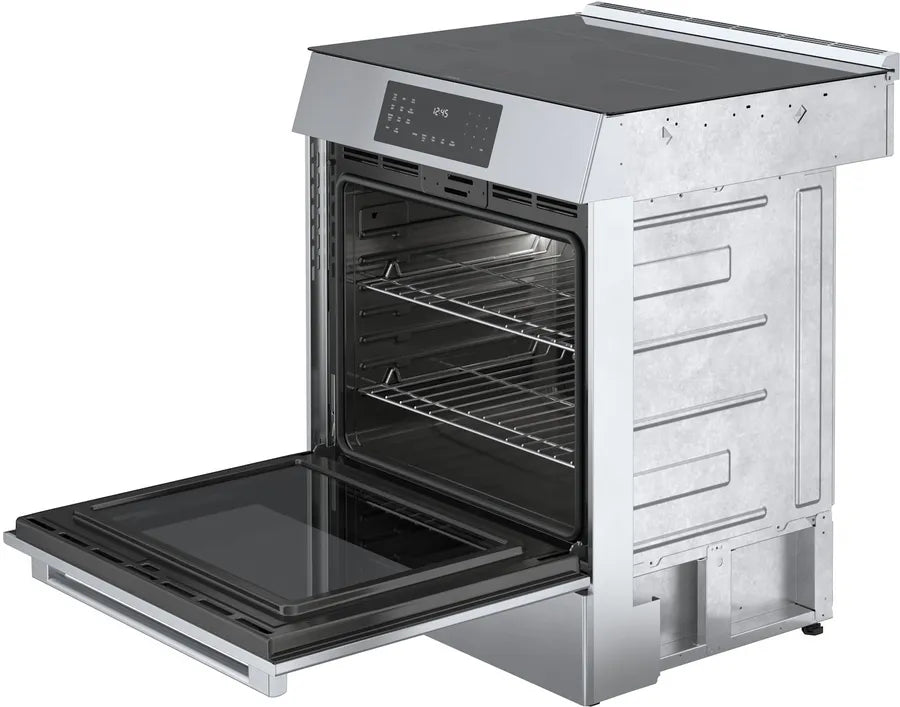 Bosch 800 Series, Induction slide-in range, 30'', Stainless steel