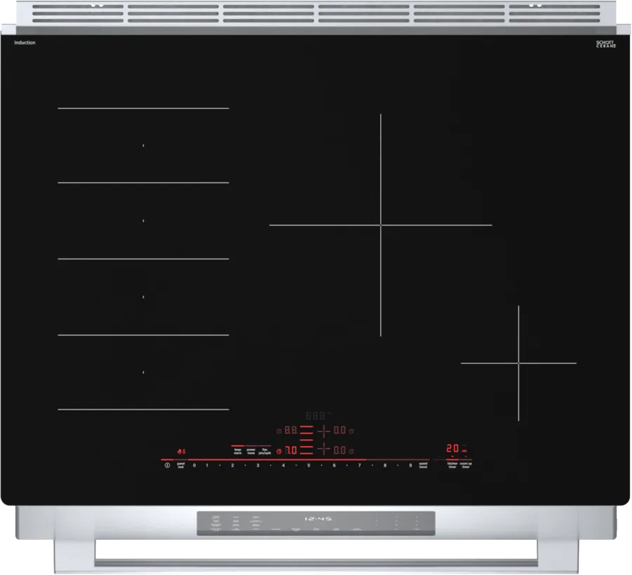 Bob Martin Benchmark®, Induction slide-in range, 30'', Stainless steel